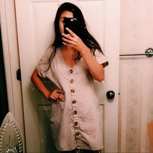 ASOS BUTTON DRESS